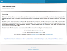Tablet Screenshot of gatorcenter.com
